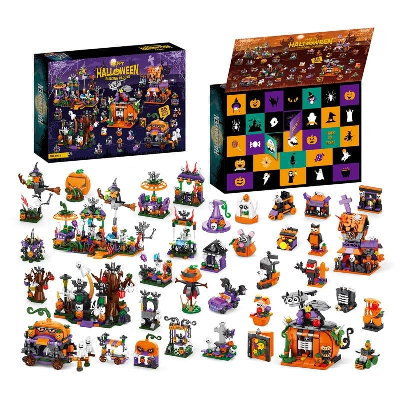 Halloween-byggklossar, blindlåda