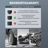 Digital Dekkpumpe med Trykkmåler