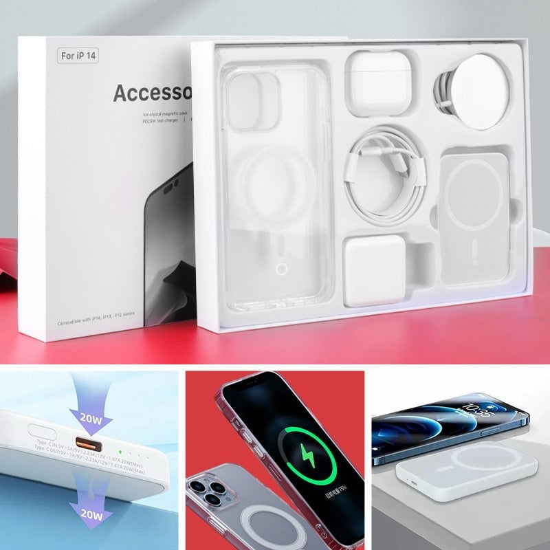 Six-piece fast charging kit for iPhone