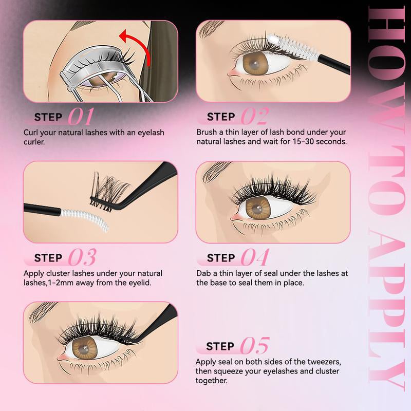 Dual-Ended Eyelash Glue – Waterproof & Clear