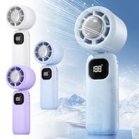 Foldable Ice Cooling Handheld Fan