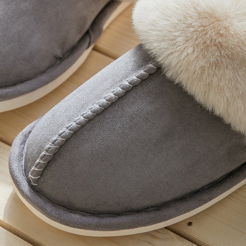Plush Thermal Non-Slip Home Slippers