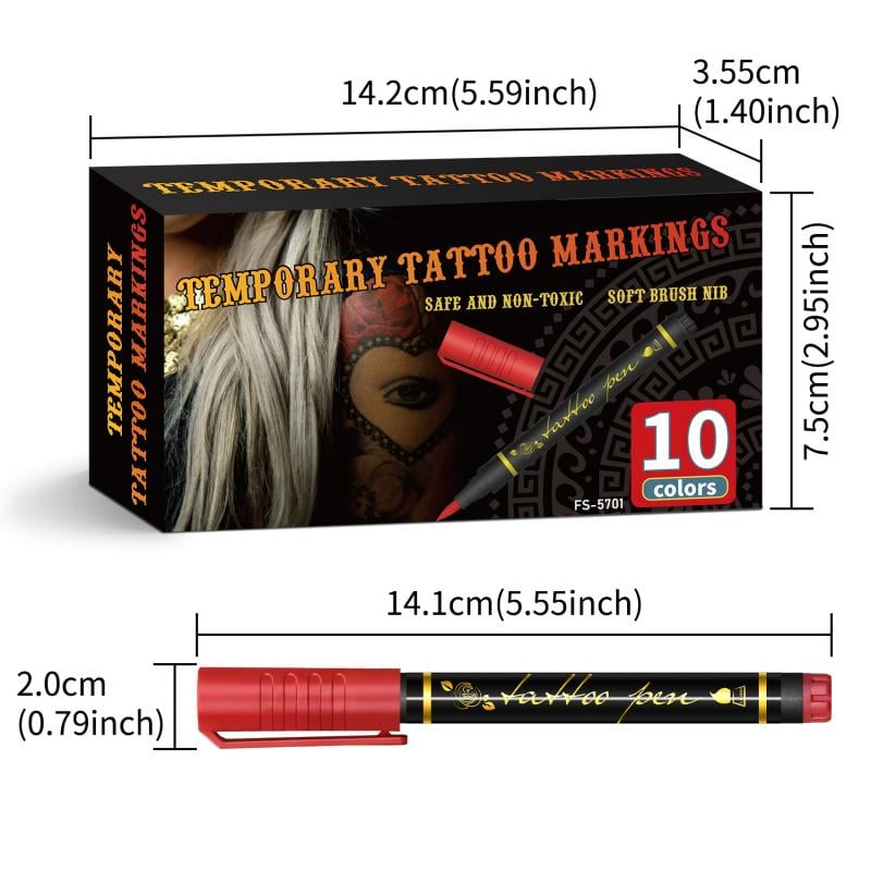 Temporäres Tattoo-Marker-Set