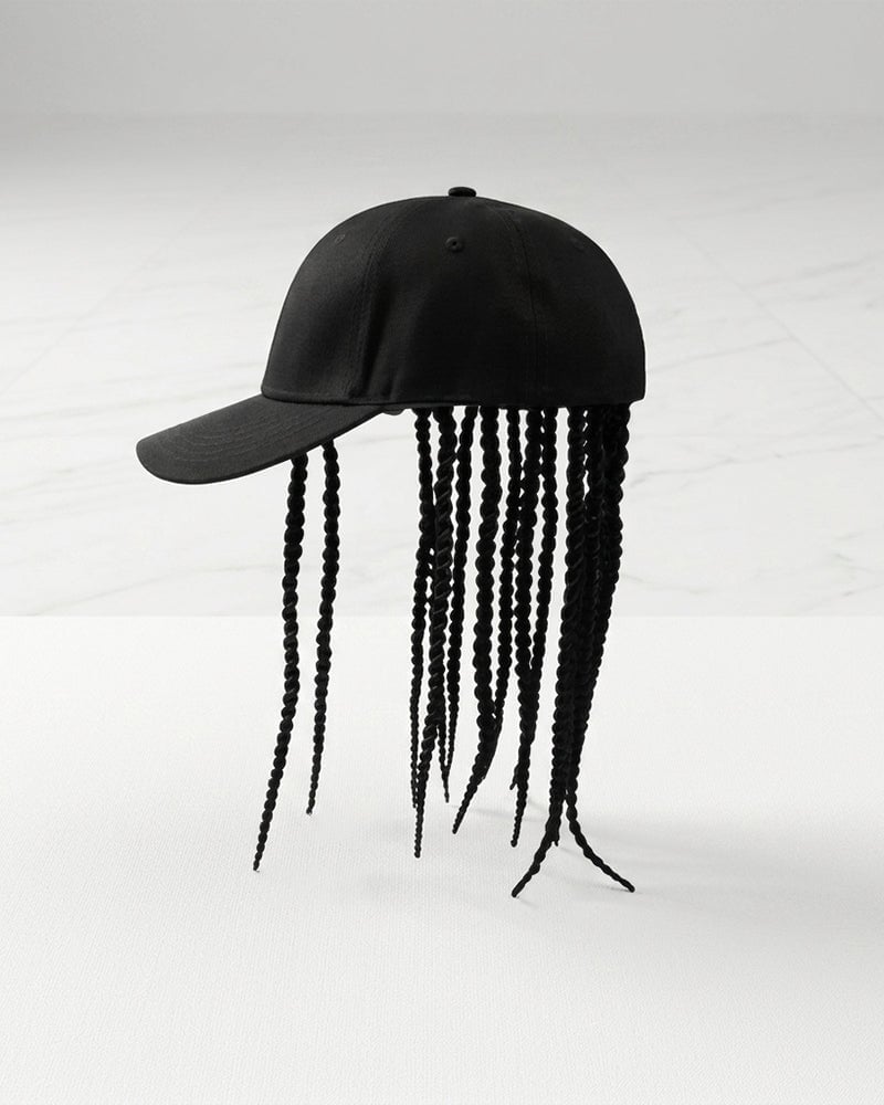 Baseballkappe mit integrierter Dreadlock-Perücke