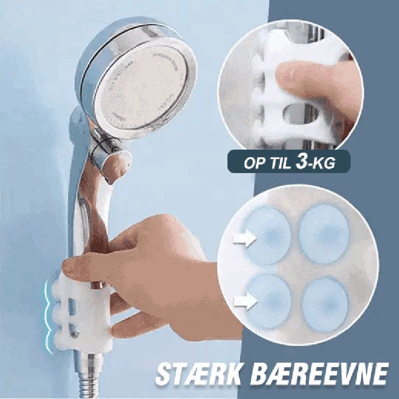Håndfri brusehovedholder