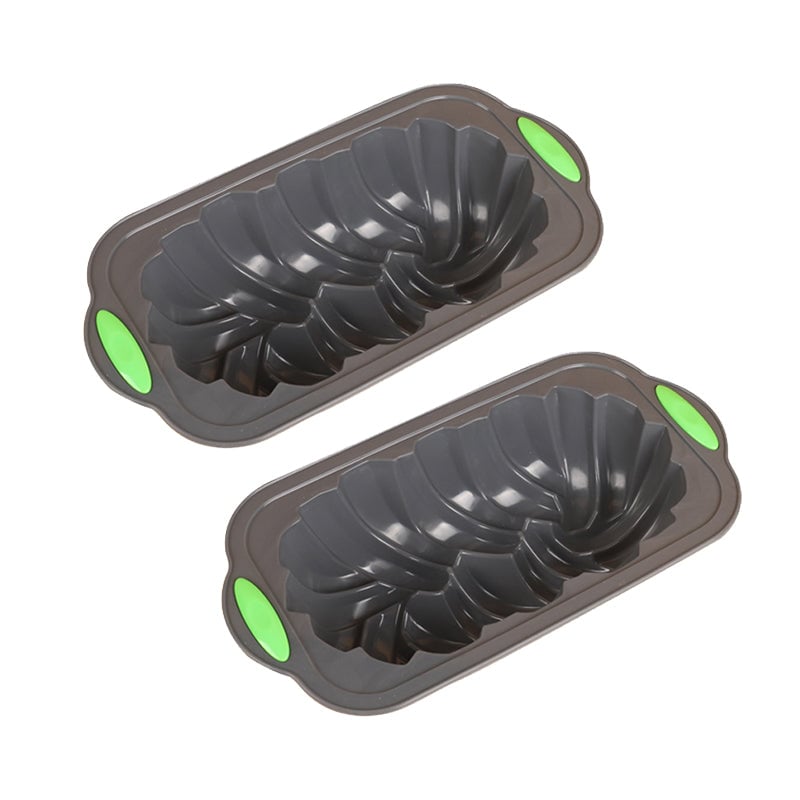 Two-color spiral toast bread silicone mold