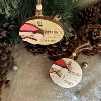 3D Kerstman aftellen naar kerstornament