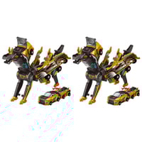 2-in-1 Magnetic Cars That Transform into Flying Dragon and Unicorn