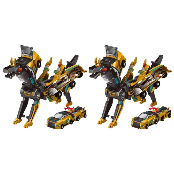 2-in-1 Magnetic Cars That Transform into Flying Dragon and Unicorn