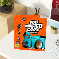 Beginner-Friendly-100 Modified Cars Coloring Book