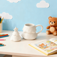 DIY Ceramic Christmas Tree Coloring Mug