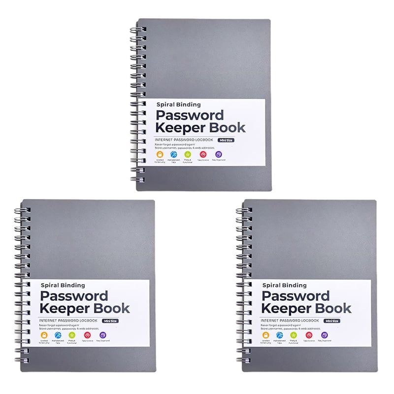 A6 Coil Password Keeper Book