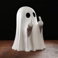 Sale - Niedliches Geist-Ornament mit Mittelfinger
