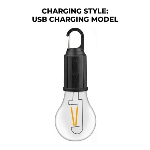 Outdoor Camping Hanging Type-C Charging Retro Bulb Light
