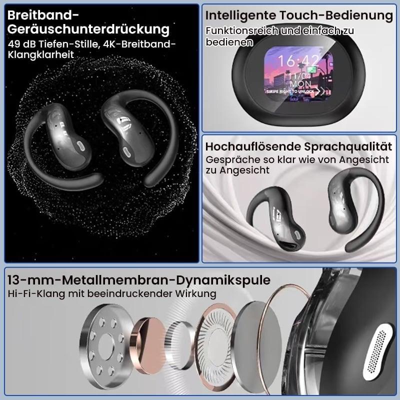 Kabellose KI-Sprachübersetzungs-Kopfhörer