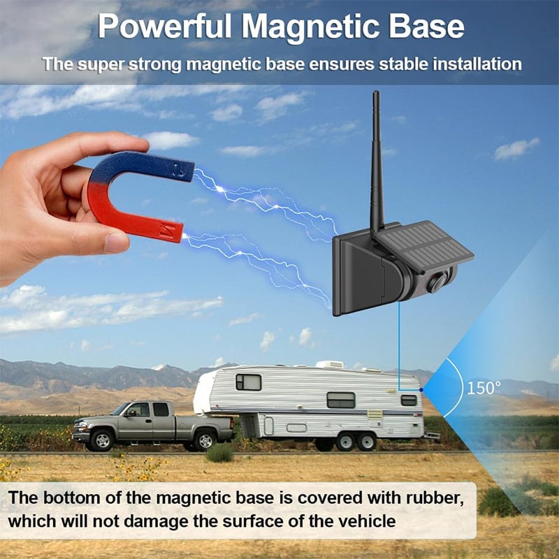 Sakerplus WiFi Solar Wireless Backup Camera