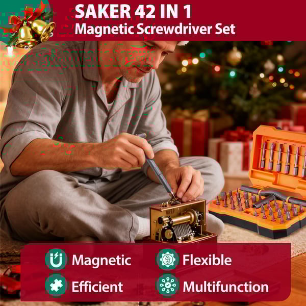 Sakerplus 42 in 1 Magnetic Screwdriver Set-Christmas Version