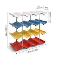 Sakerplus® Stackable Wave Cup Storage Rack