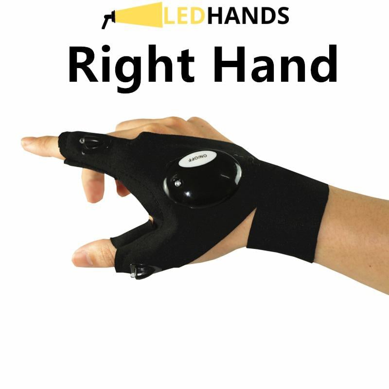 LED Flashlight Waterproof Gloves