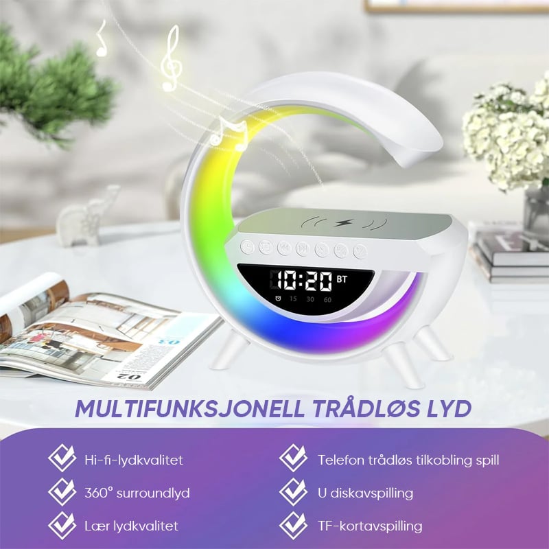 Sale G-formet LED trådløs ladehøyttaler