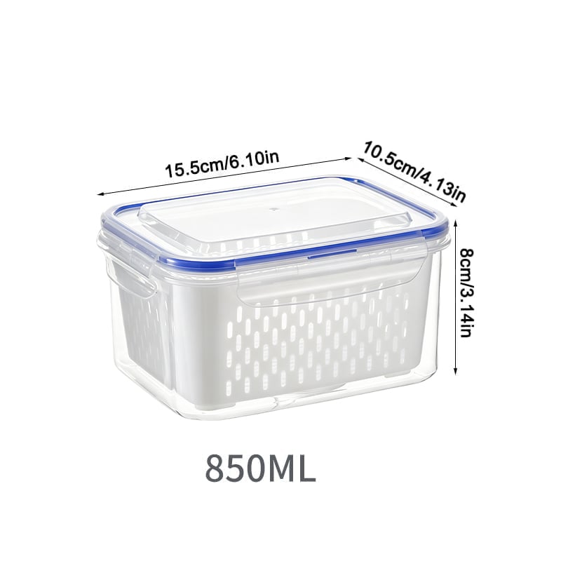 New Food Storage Containers for Fridge with Removable Colander
