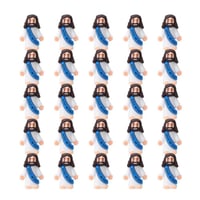 Mini-Jesus-Figuren mit dem Slogan „Jesus liebt dich“