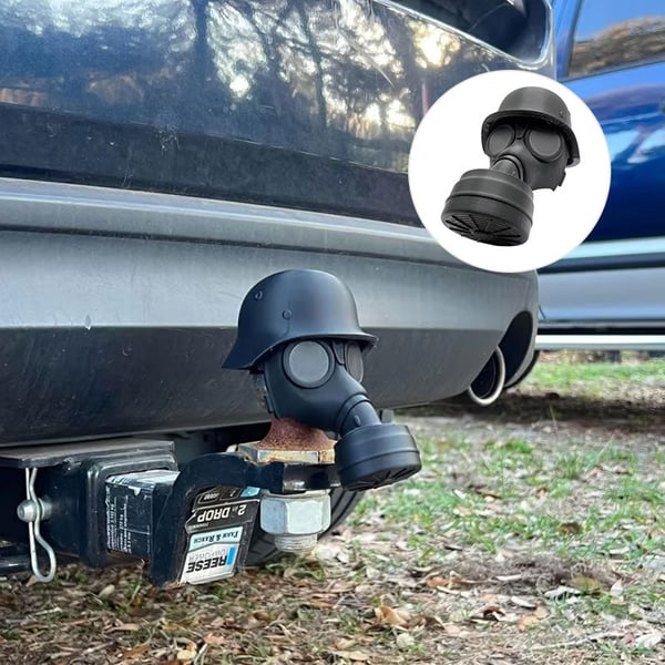 Steel cover cap for trailer hitch