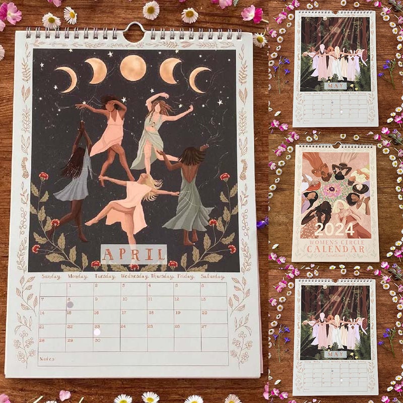 2024 Womens Circles Hängande Väggkalender