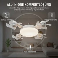 Deckenventilator-Lampe mit Fernbedienung