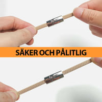 Magnetiskt metallspänne för skosnören
