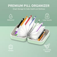 Premium Waterproof PU Travel Pill Organizer Set