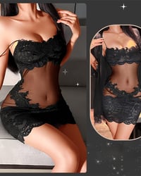 Solid Color Ruffled Nightgown Set