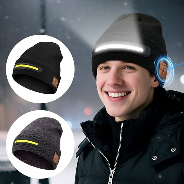Smart Beanie with 3-Stage LED Lighting