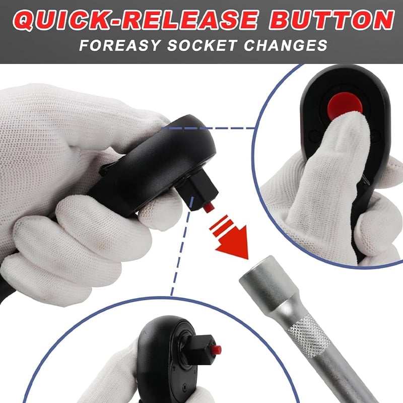 Mini 72-Tooth Quick Ratchet Wrench Set