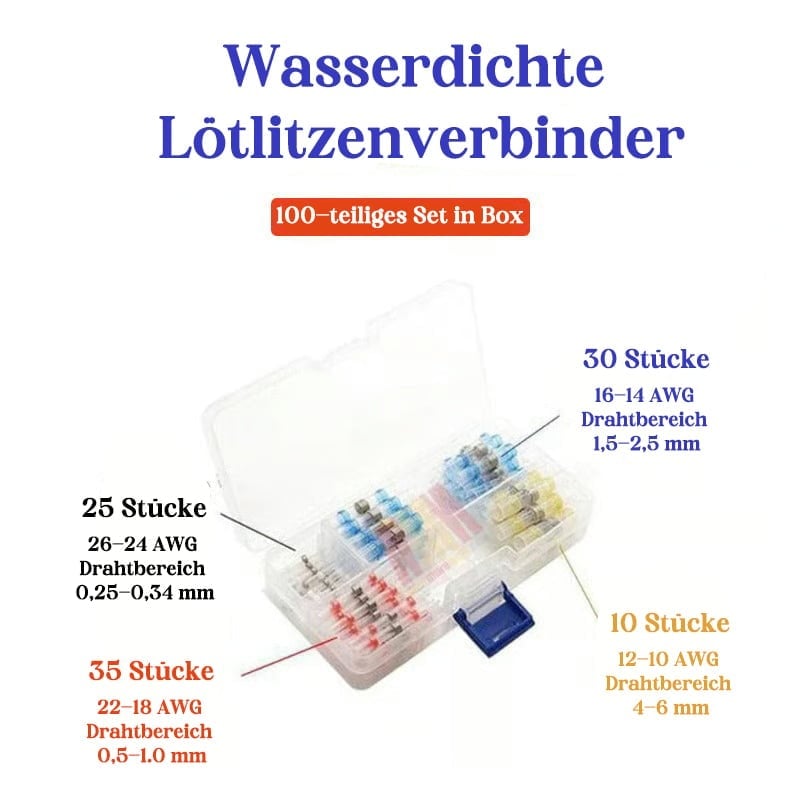 Wasserdichte Lötdrahtverbinder