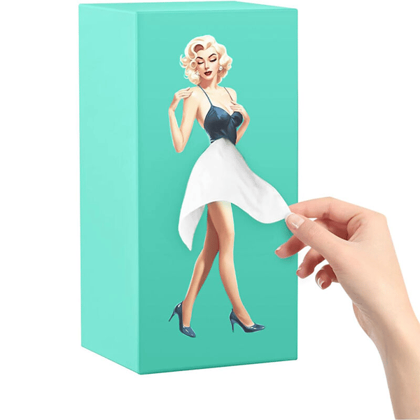 Fluffy Skirt Girls Tissue Box