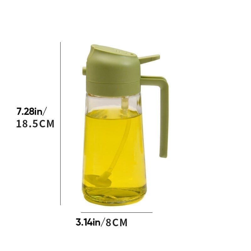 2-in-1 Glass Oil Sprayer and Dispenser🔥
