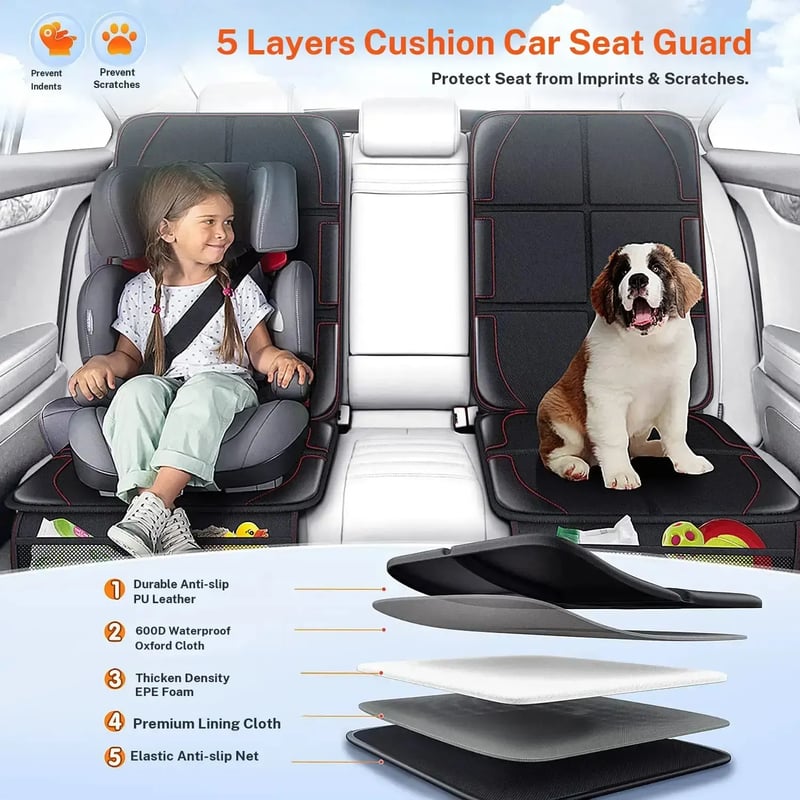 Saker® Waterproof Fabric Car Seat Protector