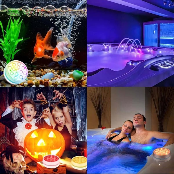 Double-Layer Waterproof Adhesive LED Pool Light