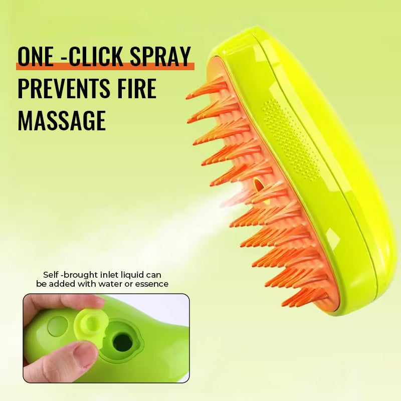 Spray floating hair comb