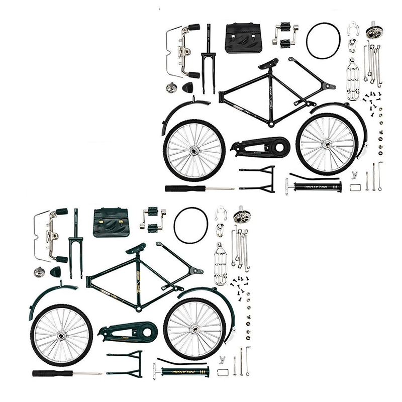 51 PCS DIY Retro Bicycle Model
