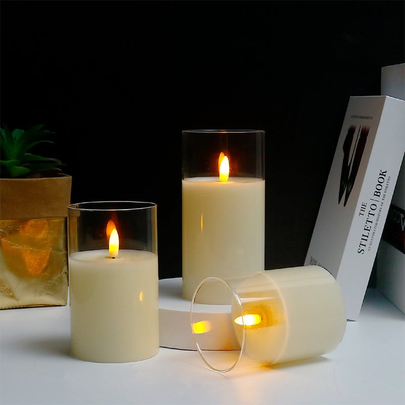 🕯️3D Glass Realistic LED Light