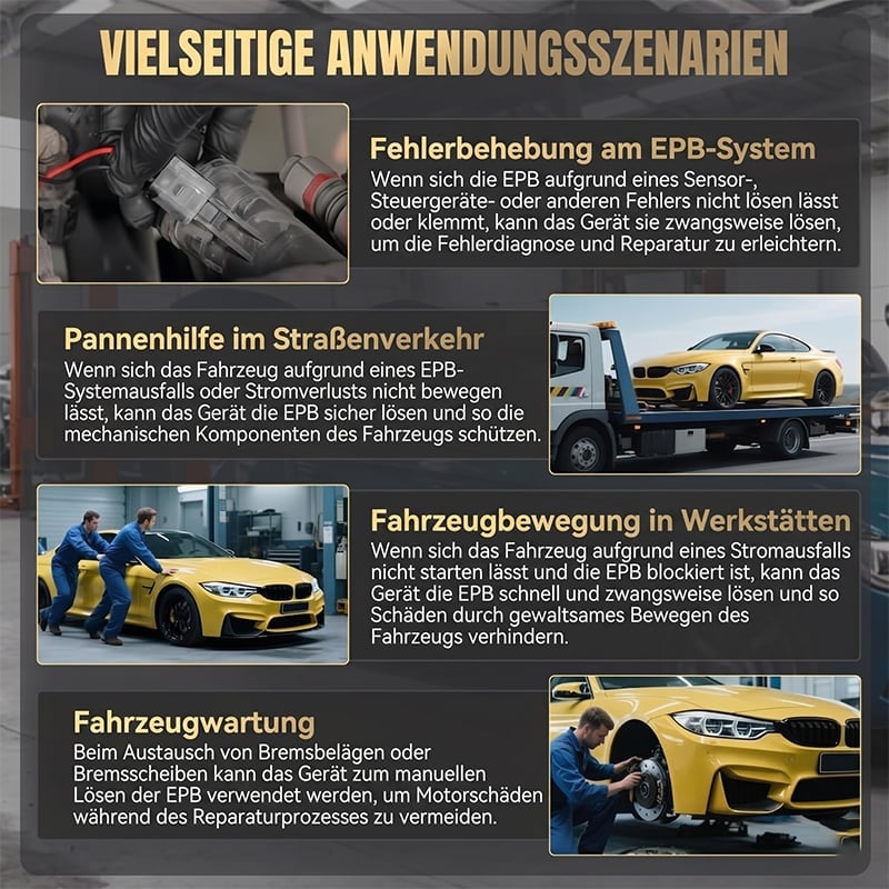 Bremsmotor-Reset-Tool für Fahrzeuge