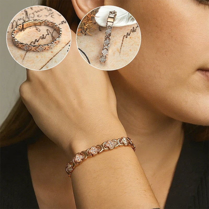 【Sale】Blumen-Kupferarmband