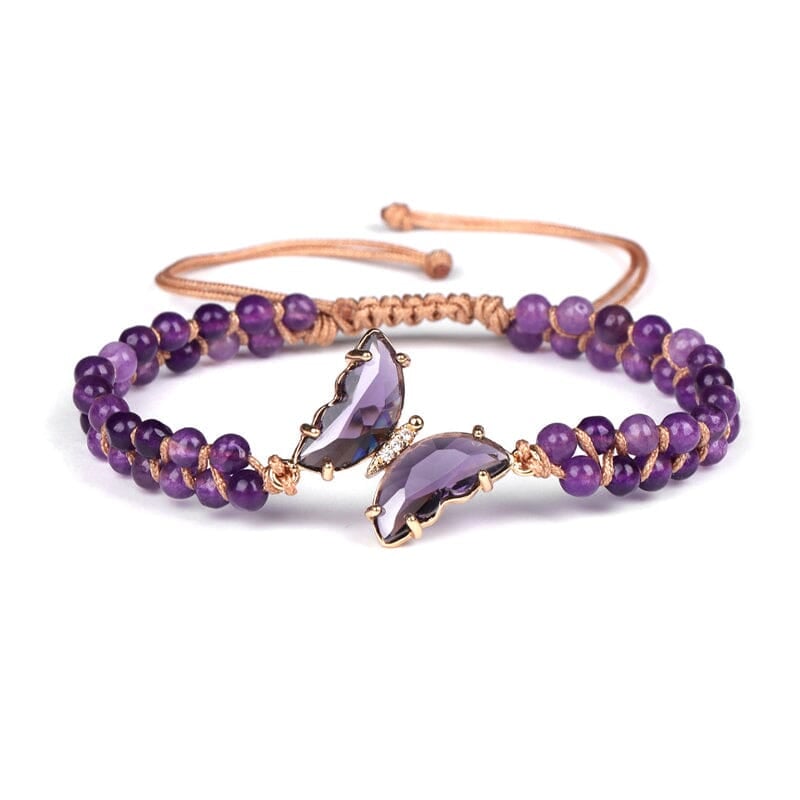 Healing Crystal Butterfly Armband