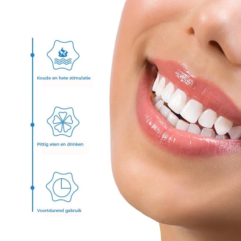 Door tandartsen goedgekeurd poeder voor het bleken van tanden