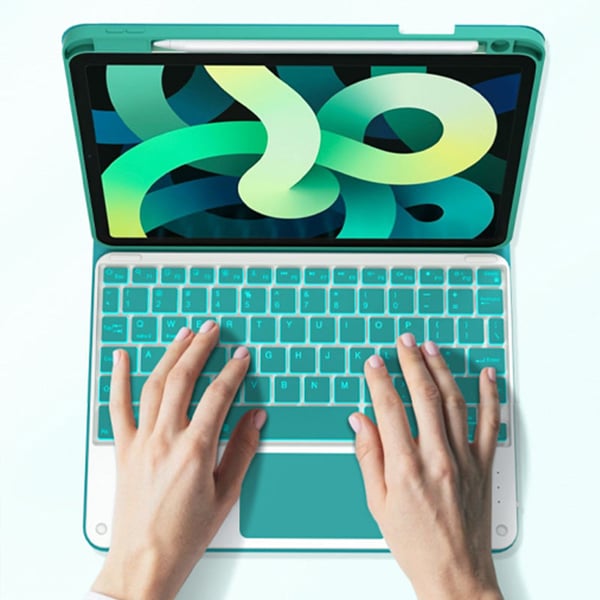 Detachable Wireless Keyboard with Case & Pencil Holder