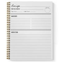 Softcover Lick The Spoon Recipe Spiral Notebook