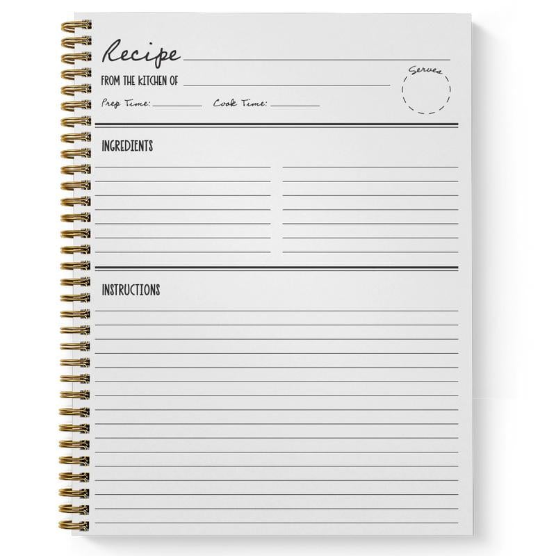 Softcover Lick The Spoon Recipe Spiral Notebook
