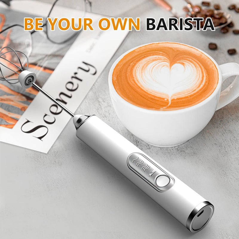 Electric Milk Frother & Egg Beater – 304 Stainless Steel